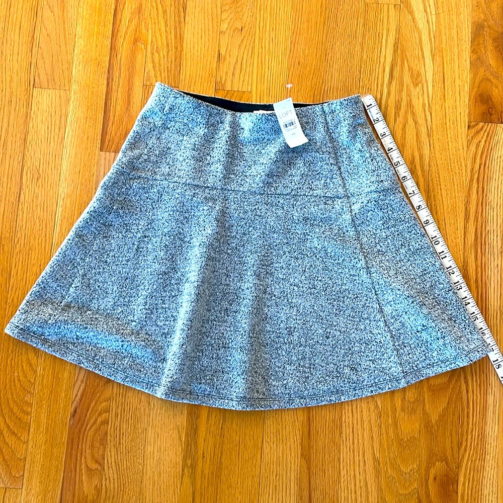 Ann Taylor LOFT soft gray skirt XS NWT!